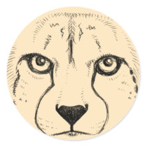 Face of a Cheetah stickers
