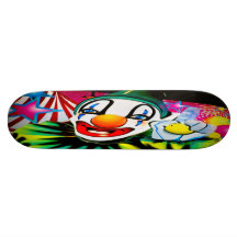Face of a Clown Skateboard