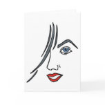 Face of a Lady card