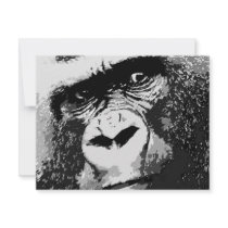 Face of Gorilla Invitation