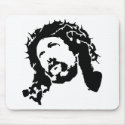 Face of Jesus mousepads