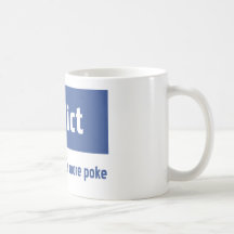 Facebook addict mug