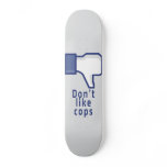 Facebook hand don't like cops funny skateboard