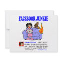 FACEBOOK JUNKIE invitations