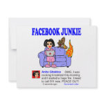 FACEBOOK JUNKIE invitations