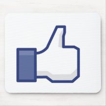 facebook LIKE thumb up Mousepads