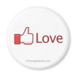 Facebook Love Button - Magnet