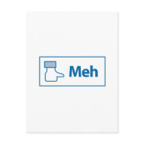Facebook Meh Postcard