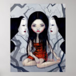 Faceless Ghosts gothic japanese horror Art Print