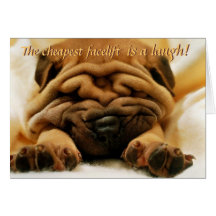 Facelift Shar-pei Card