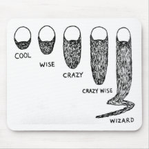 facial hair mouse pad