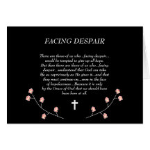 FACING DESPAIR GREETING CARD