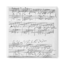 Facsimile of a page of music refrigerator magnet