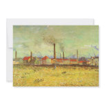 Factories at Asnieres by Vincent van Gogh invitations