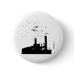 Factory birds pinback buttons