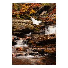 Factory Falls in Autumn Card