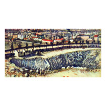 Factory Town By Vincent Van Gogh Picture Card