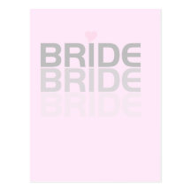 Fade Grey Bride Tshirts and Gifts Postcards