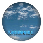 Fade to Black Round Stickers
