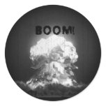 Fade to Black Round Stickers