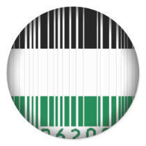 Fade to Black Round Stickers