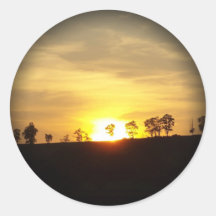 Fade to Black Round Stickers