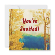 Faded Aspens invitation