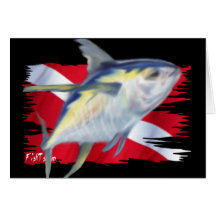 Faded Fish Collection by DiversDen Cards