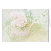 Faded Textures Peony Bouquet Cards