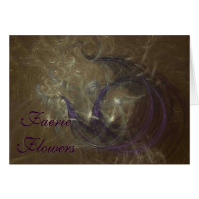 FAERIE FLOWERS GREETING CARD by dequilla