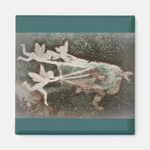 Faeries Catching Nisse (gnome) Fridge Magnets