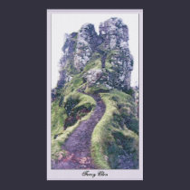 Faery Glen Castle Illustration w/text posters
