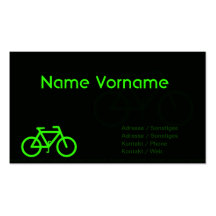 Fahrrad Visitenkarten Vorlage