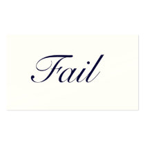 Fail Business Card Template