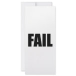 FAIL. rack cards