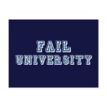 Fail University postcards