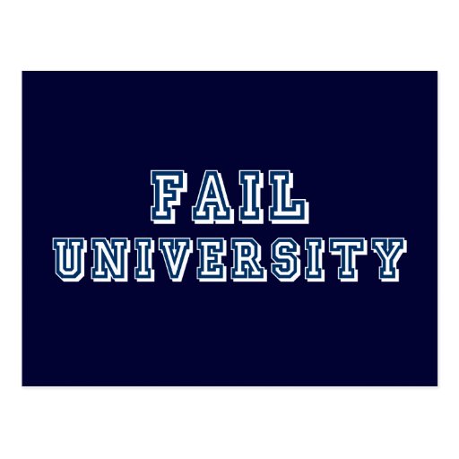 Fail University Postcard