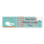 fail whale loves you bumper sticker