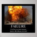 Failure - Funny Motivational Poster posters
