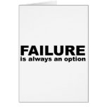 failure is always an option greeting cards