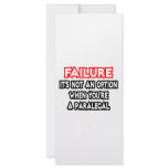 Failure...Not an Option...Paralegal rack cards