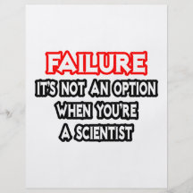 Failure...Not an Option...Scientist Full Color Flyer