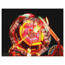 Fair Ride Spinning Colours Red and yellow Flyer Design