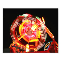 Fair Ride Spinning Colours Red and yellow Photograph