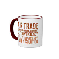 Fair Trade slogan on Mug for Activists