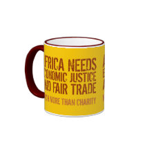 Fair Trade slogan on Mug for Activists