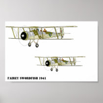 Fairey Swordfish 1941 Poster