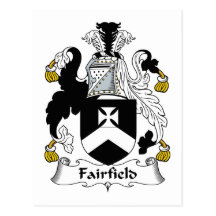 Fairfield Family Crest Post Cards
