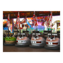 Fairground Dodgem Bumper Car Invitation