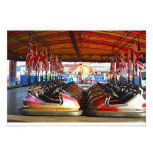 Fairground Dodgem Bumper Car Invitations